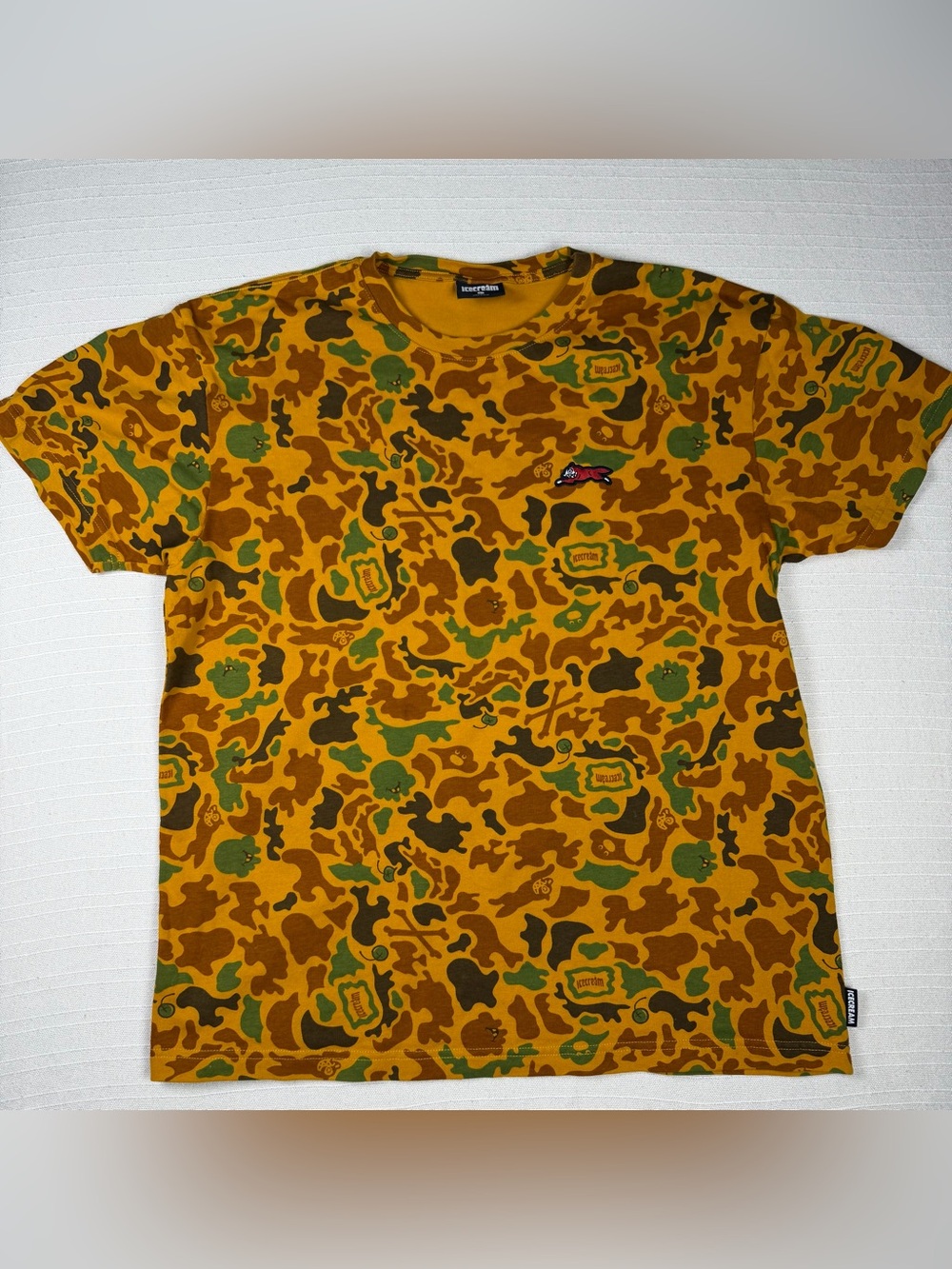 Billionaire Boys Club Icecream Camo Running Dog T-Shirt Size L